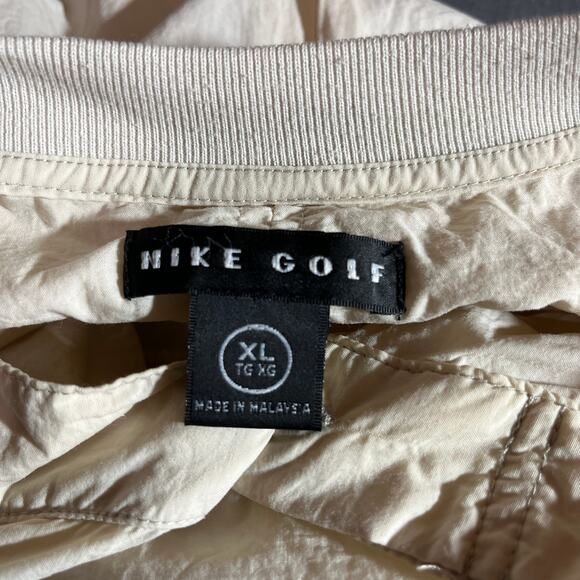 Vintage Nike Golf Windbreaker Jacket Mens XL Cream‎ Henley Pullover 90s Y2K - Picture 8 of 12